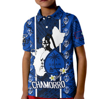 Guam Chamorro Warrior Kid Polo Shirt Traditional Tribal Patterns - Wonder Print Shop