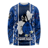 Guam Chamorro Warrior Long Sleeve Shirt Traditional Tribal Patterns - Wonder Print Shop