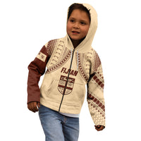 Fiji Bula Kid Hoodie Tapa Pattern Design - Wonder Print Shop