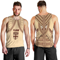 Fiji Bula Men Tank Top Tapa Pattern Design - Wonder Print Shop
