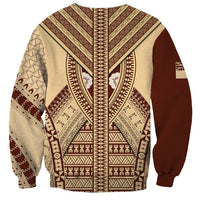 Fiji Bula Sweatshirt Tapa Pattern Design - Wonder Print Shop