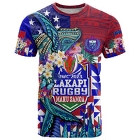 Manu Samoa Rugby 2023 T Shirt Humpback Whale Hexagon Tribal Tropical Style - Wonder Print Shop