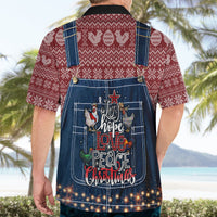 Merry Clucking Christmas Hawaiian Shirt Chicken Santa Hat - Wonder Print Shop