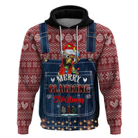 Merry Clucking Christmas Hoodie Chicken Santa Hat - Wonder Print Shop