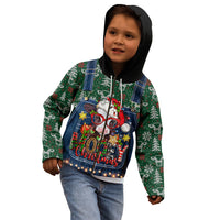 Mooey Christmas Kid Hoodie Cow Santa Hat - Wonder Print Shop