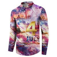 Custom 4th Of July Independence Day American Button Sweatshirt - Wonder Print Shop