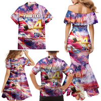 Custom 4th Of July Independence Day American Family Matching Mermaid Dress and Hawaiian Shirt - Wonder Print Shop
