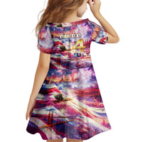 Custom 4th Of July Independence Day American Family Matching Short Sleeve Bodycon Dress and Hawaiian Shirt - Wonder Print Shop