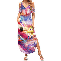 Custom 4th Of July Independence Day American Family Matching Summer Maxi Dress and Hawaiian Shirt - Wonder Print Shop