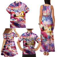 Custom 4th Of July Independence Day American Family Matching Tank Maxi Dress and Hawaiian Shirt - Wonder Print Shop