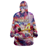 Custom 4th Of July Independence Day American Wearable Blanket Hoodie - Wonder Print Shop