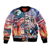 Personalized American Independence Day Bomber Jacket 4th of July Statue of Liberty - Wonder Print Shop