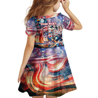 Personalized American Independence Day Family Matching Long Sleeve Bodycon Dress and Hawaiian Shirt 4th of July Statue of Liberty - Wonder Print Shop