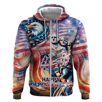 Personalized American Independence Day Hoodie 4th of July Statue of Liberty - Wonder Print Shop