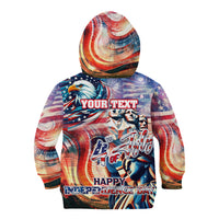 Personalized American Independence Day Kid Hoodie 4th of July Statue of Liberty - Wonder Print Shop