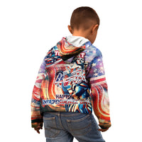 Personalized American Independence Day Kid Hoodie 4th of July Statue of Liberty - Wonder Print Shop