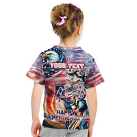 Personalized American Independence Day Kid T Shirt 4th of July Statue of Liberty - Wonder Print Shop