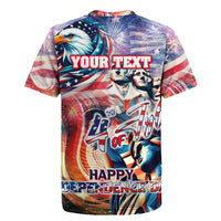 Personalized American Independence Day Rugby Jersey 4th of July Statue of Liberty - Wonder Print Shop
