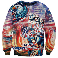 Personalized American Independence Day Sweatshirt 4th of July Statue of Liberty - Wonder Print Shop