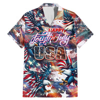 Happy Fourth of July Family Matching Mermaid Dress and Hawaiian Shirt American Eagle Flag US Independence Day - Wonder Print Shop