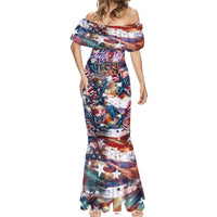 Happy Fourth of July Mermaid Dress American Eagle Flag US Independence Day - Wonder Print Shop