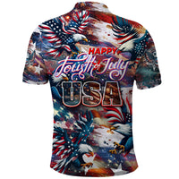 Happy Fourth of July Polo Shirt American Eagle Flag US Independence Day - Wonder Print Shop