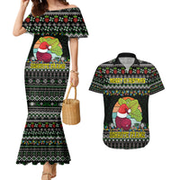 Merry Christmas Schrute Farms Couples Matching Mermaid Dress and Hawaiian Shirt - Wonder Print Shop