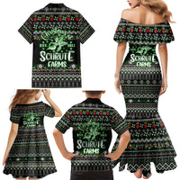 Merry Christmas Schrute Farms Family Matching Mermaid Dress and Hawaiian Shirt - Wonder Print Shop