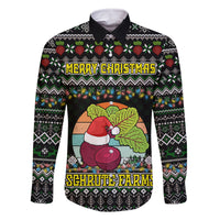 Merry Christmas Schrute Farms Family Matching Off Shoulder Maxi Dress and Hawaiian Shirt - Wonder Print Shop