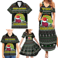 Merry Christmas Schrute Farms Family Matching Summer Maxi Dress and Hawaiian Shirt - Wonder Print Shop