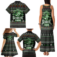 Merry Christmas Schrute Farms Family Matching Tank Maxi Dress and Hawaiian Shirt - Wonder Print Shop