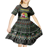 Merry Christmas Schrute Farms Kid Short Sleeve Dress - Wonder Print Shop