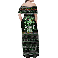 Merry Christmas Schrute Farms Off Shoulder Maxi Dress - Wonder Print Shop