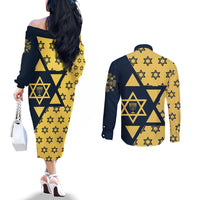 happy-hanukkah-couples-matching-off-the-shoulder-long-sleeve-dress-and-long-sleeve-button-shirt-jewish-star-of-david