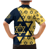 Happy Hanukkah Family Matching Mermaid Dress and Hawaiian Shirt Jewish Star of David - Wonder Print Shop