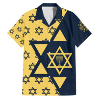 Happy Hanukkah Family Matching Mermaid Dress and Hawaiian Shirt Jewish Star of David - Wonder Print Shop