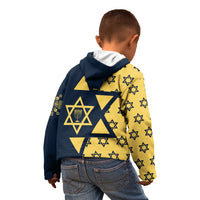 Happy Hanukkah Kid Hoodie Jewish Star of David - Wonder Print Shop