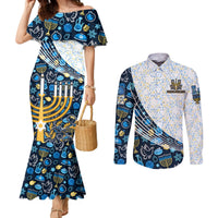 happy-hanukkah-couples-matching-mermaid-dress-and-long-sleeve-button-shirt-menorah-and-dreidel