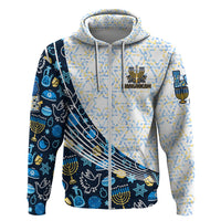 Happy Hanukkah Hoodie Menorah and Dreidel - Wonder Print Shop