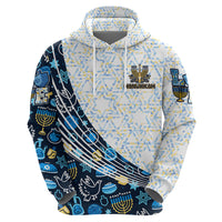 Happy Hanukkah Hoodie Menorah and Dreidel - Wonder Print Shop