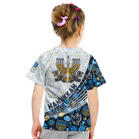 Happy Hanukkah Kid T Shirt Menorah and Dreidel - Wonder Print Shop