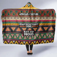 Colorful African Pattern Hooded Blanket