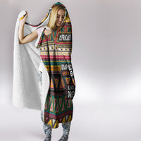 Colorful African Pattern Hooded Blanket