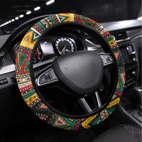 Colorful African Pattern Steering Wheel Cover - Wonder Print Shop