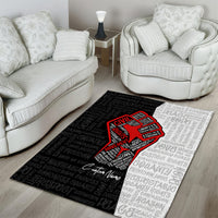 Personalized Civil Rights Movement Justice Fist Area Rug - Wonder Print Shop