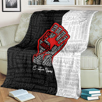 Personalized Civil Rights Movement Justice Fist Blanket