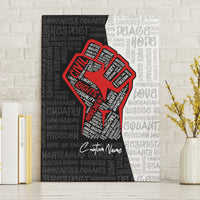 Personalized Civil Rights Movement Justice Fist Canvas Wall Art - Wonder Print Shop