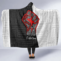 Personalized Civil Rights Movement Justice Fist Hooded Blanket