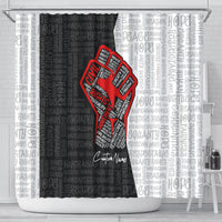 Personalized Civil Rights Movement Justice Fist Shower Curtain