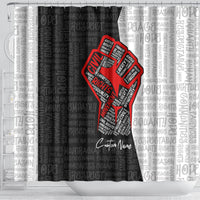 Personalized Civil Rights Movement Justice Fist Shower Curtain